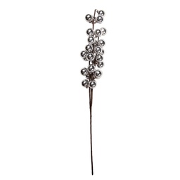 [66657ZI] Decorazione Natale Color argento Marrone 10x9x60 cm