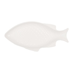 [6CEBO0197S] Bol Poisson Blanc 24x11x2 cm / 100 ml