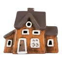 Dekoration Haus Orange Grau 20x11x16 cm