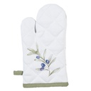 Guanto forno bambino Beige Verde 12x21 cm