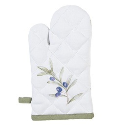 [OLF44K] Oven glove child Beige Green 12x21 cm