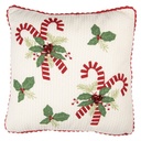 Cushion filled Beige Green 40x40x4 cm