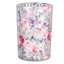Teelichthalter Grau Rosa Ø 12x18 cm