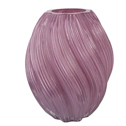 [6GL5501] Vase Glass Purple Ø 17x21 cm