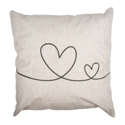 [CHS21] Housse de coussin Beige Vert 45x45 cm