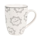 Mug Beige Grey 12x8x10 cm / 325 ml