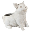 Pot de fleurs d'intérieur Cochon Gris 24x13x20 cm