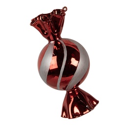 [6GL4611] Boule de Noël Rouge Ø 7x13 cm