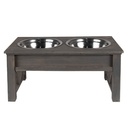 Animal food bowl 40x22x18 cm / 2x500 ml