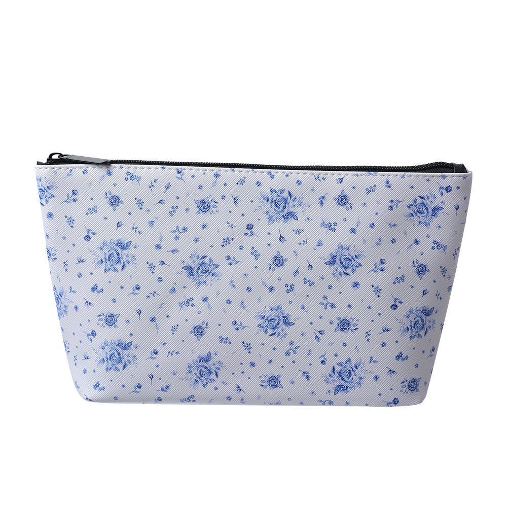 Busta toilette per donne Bianco, Blu 26x6x16 cm