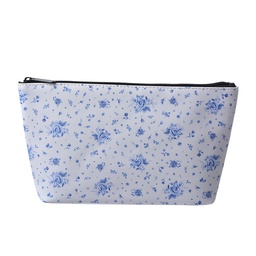[JZTTBRB-01] Kulturtasche Damen Weiß, Blau 26x6x16 cm