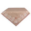 Nappe Marron Blanc 100x100 cm