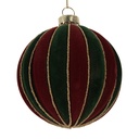 Boule de Noël Rouge Vert Ø 8x8 cm