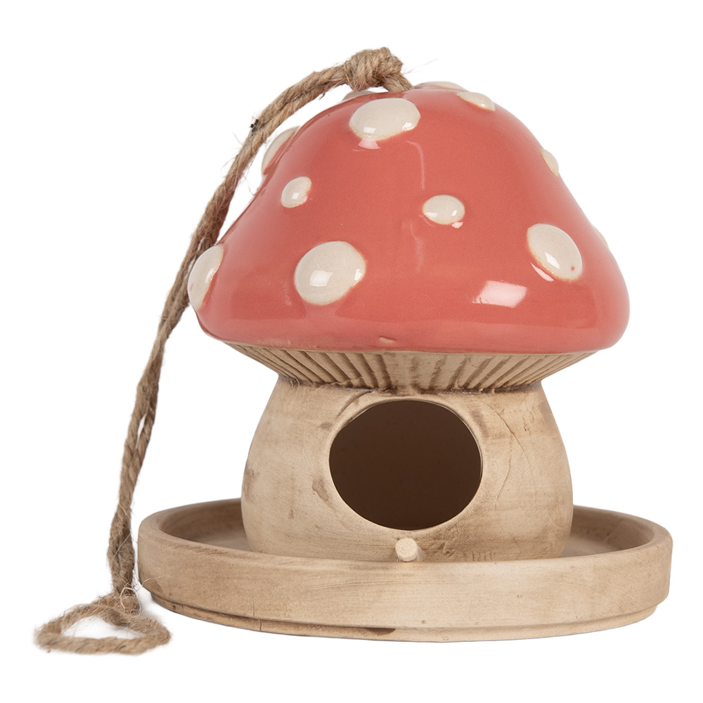 Vogelhaus Beige Rosa Ø 13x13 cm