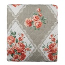 Tagesdecke Grau Rosa 240x260 cm