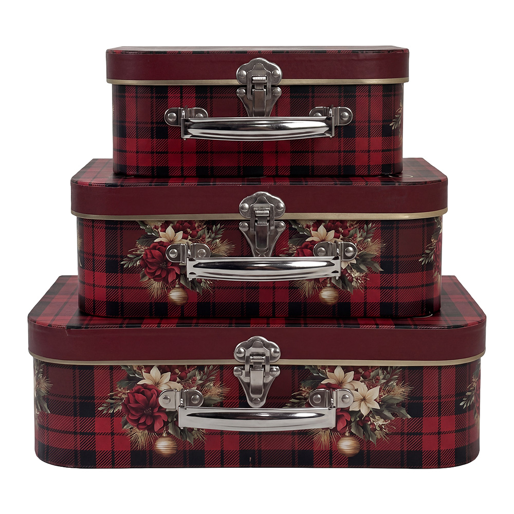 Decoratie koffer (3) 30x21x9/25x18x9/20x16x8 cm