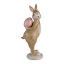 Décoration des Lapin Beige Rose 10x12x31 cm