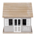 Armoire à Oeufs chalet Gris Marron 20x14x18 cm