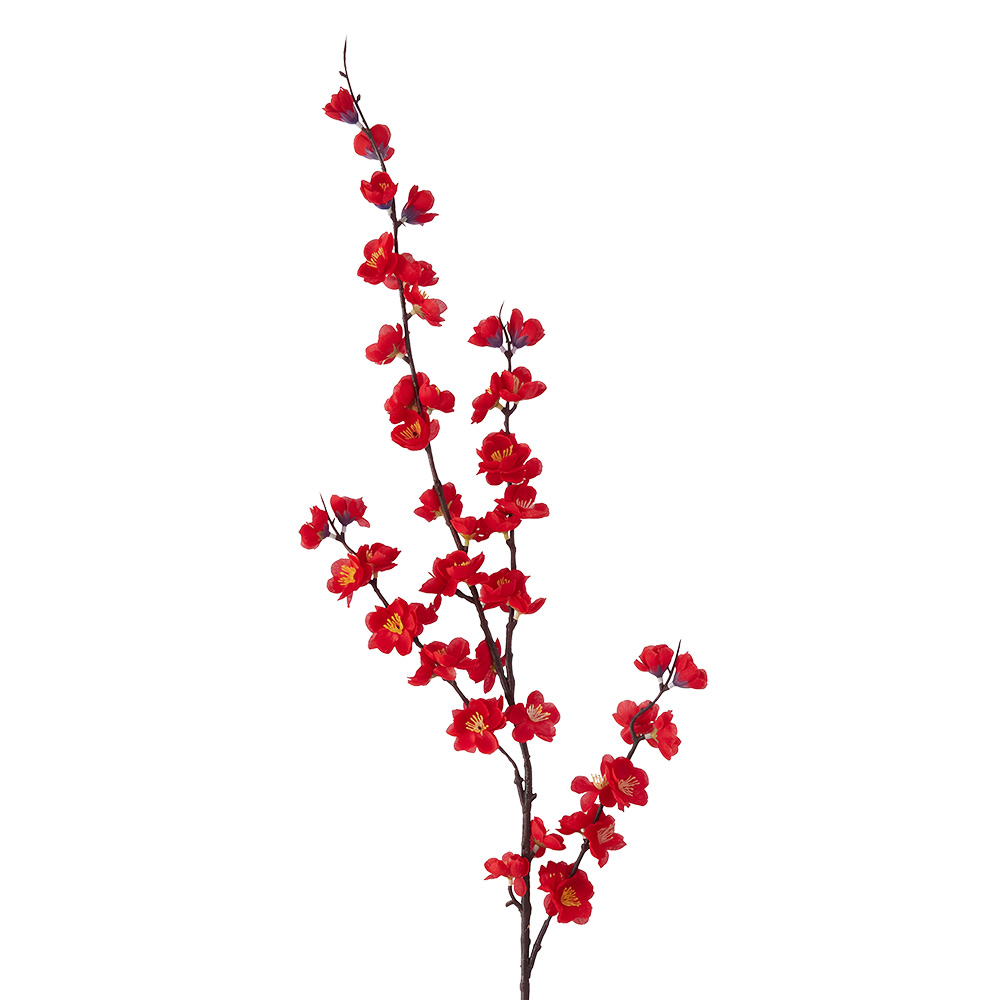 Decoratie tak met bloemen 66 cm