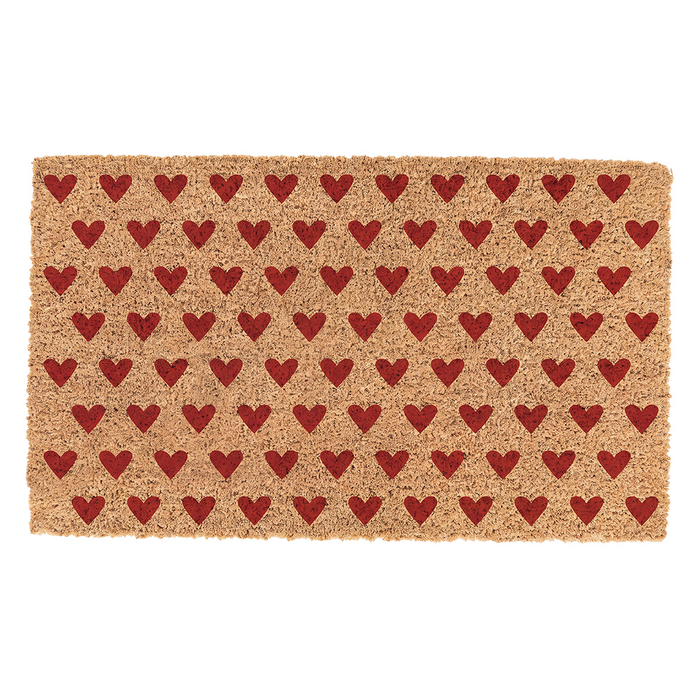 Doormat Inside Brown Red 75x45x1 cm