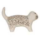 Pomello per Porta Gatto Bianco Color oro 8x4x5 cm / S3 cm