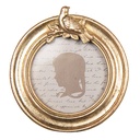 Picture Frame Gold colored 10x2x11 cm / Ø 8 cm