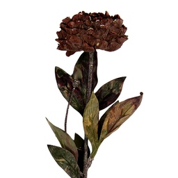 [6PL0405BU] Fleur artificielle Rouge Vert 10x10x65 cm