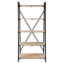 Porte-livres Noir 90x47x191 cm