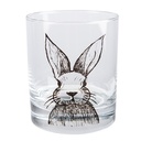 Trinkglas Transparent Schwarz Ø 8x9 cm / 300 ml