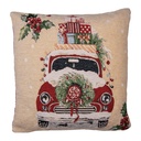 Housse de coussin Beige Rouge 44x44 cm
