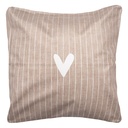 Cuscino imbottito Marrone Bianco 45x45x4 cm