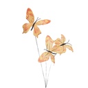 Decoration Branch with butterflies Yellow Orange 10x10x65 cm