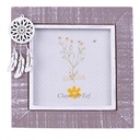 Cadre photo Gris, Blanc 14x1x14 cm / 10x10 cm