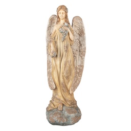 [5MG0083] Décoration Ange Beige Marron 28x22x71 cm