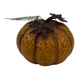 [6Y6202] Deko Kürbis Gelb Braun Ø 21x19 cm