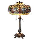 Lumilamp Tiffany Tischlampe Ø 47x71 cm Blau Glas