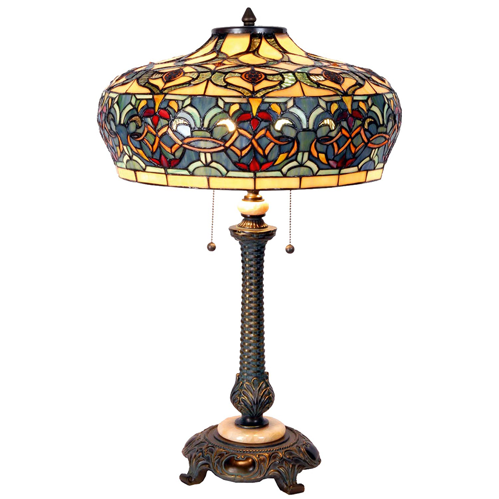 Tafellamp Tiffany Ø 47x71 cm E27/max 2x60W