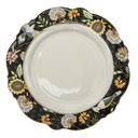 Tableware Diner Plate Black, White Ø 28x2 cm