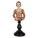 Decoration Woman Beige Brown 16x15x40 cm