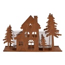 Porte-lampes Maison Marron 20x8x12 cm