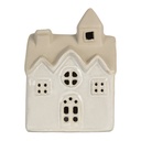 Décoration Maison avec LED Blanc Beige 9x6x12 cm
