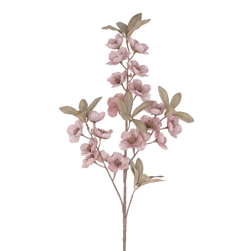 Decorative branch with flowers Pink 90 cm