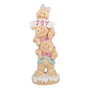 Decorazione uomo di pan di zenzero Marrone Rosa 11x9x30 cm