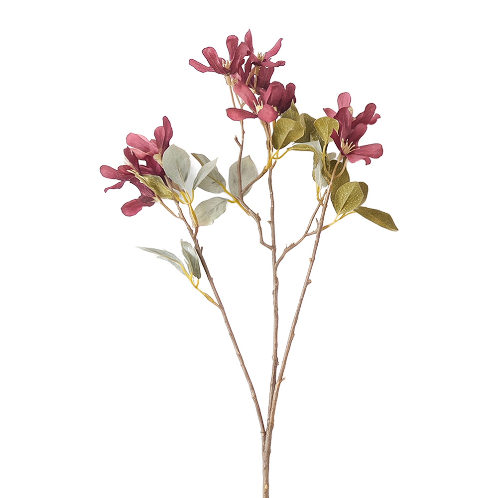 Decorative branch with flowers Purple 61 cm