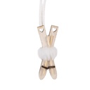 Ciondolo Decorativo Sci Beige Marrone 3x1x7 cm