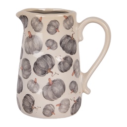 [6CECSP0002L] Brocca Decorativa Beige Grigio 21x15x23 cm