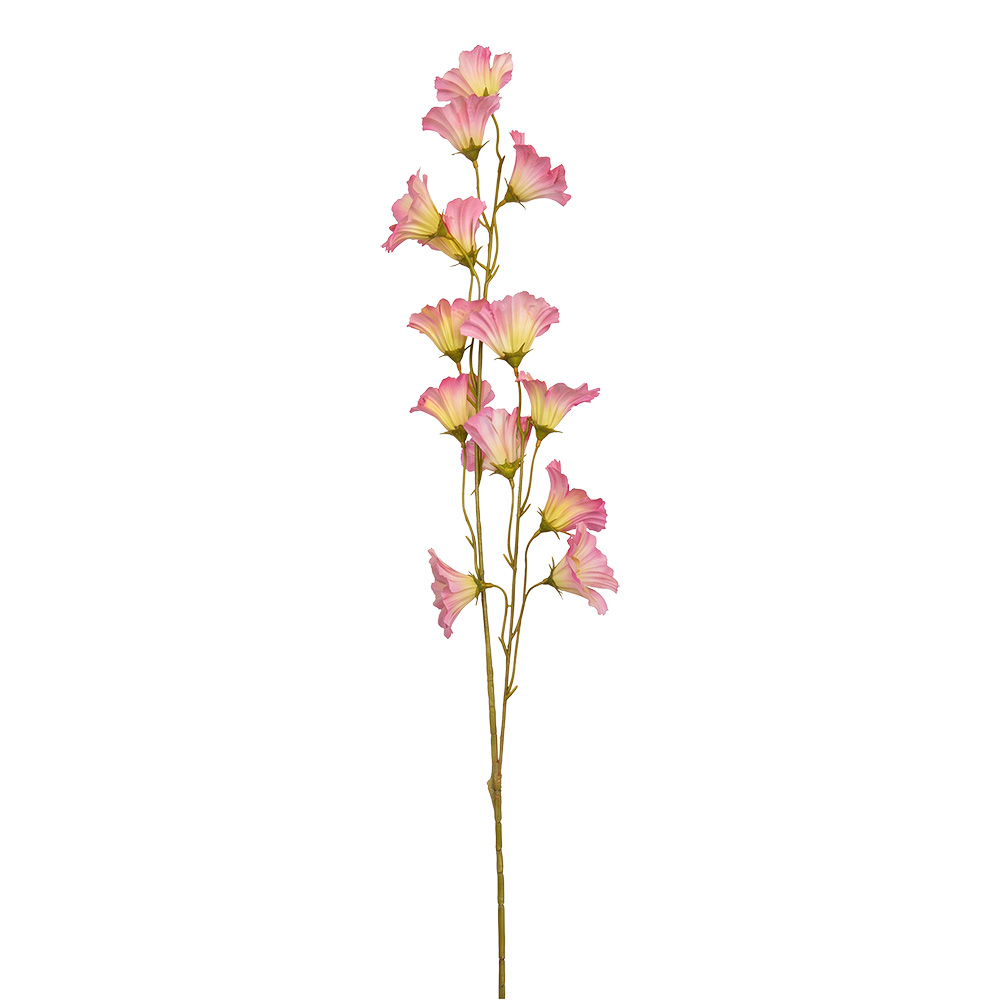 Decorative Artificial Branch with flowers Pink Green 110 cm