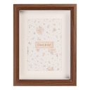 Cornice Foto Marrone 17x4x22 cm / 15x20 cm
