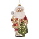 Weihnachtsanhänger Goldfarbig Rot 8x7x14 cm