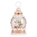 Snowball with LED White Red 13x8x22 cm / 3xAAA